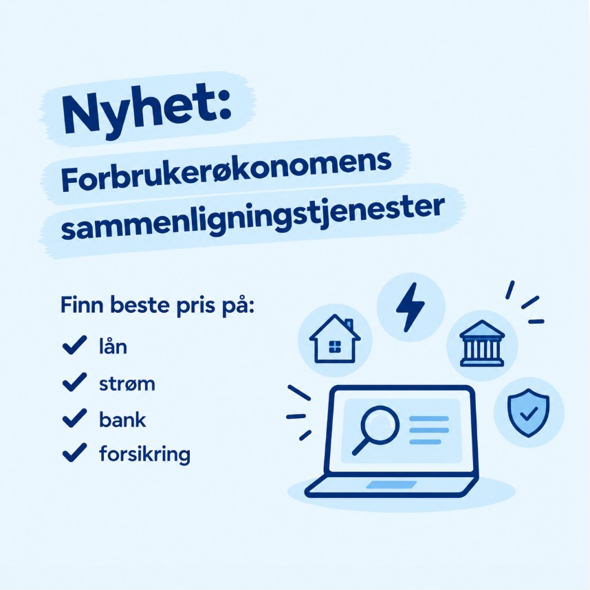 Forbrukerøkonomens sammenligningstjenester